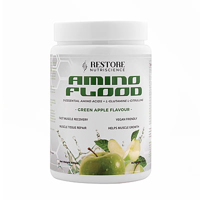 Restore - Amino Flood 300gms Green Apple Restore - Amino Flood 300gms Green Apple