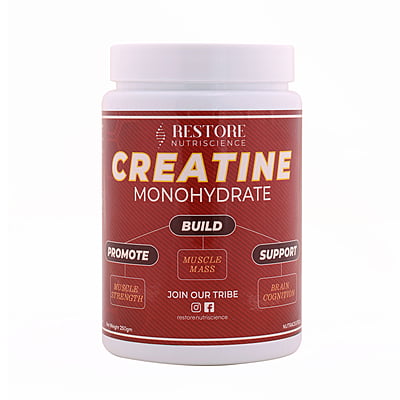 Restore - Creatine Monohydrate 300gms Unflavored Restore - Creatine Monohydrate 300gms Unflavored