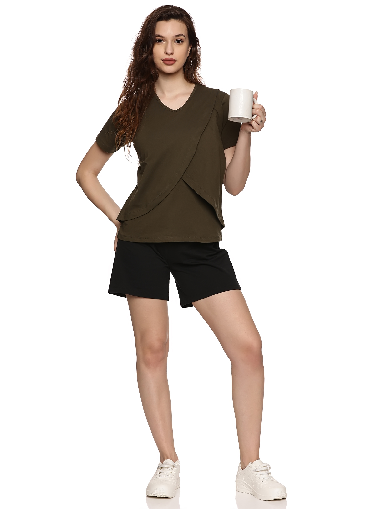 KIKWIT Maternity Feeding Tops Without Zip for Women, Feeding Coverup Pregnancy Tshirt,Feeding T-Shirt for Easy Nursing & Breastfeeding, Maternity Top Wear for Mothers (pack of 2) KIKWIT Maternity Feeding Tops Without Zip for Women, Feeding Coverup Pregnancy Tshirt,Feeding T-Shirt for Easy Nursing & Breastfeeding, Maternity Top Wear for Mothers (pack of 2)