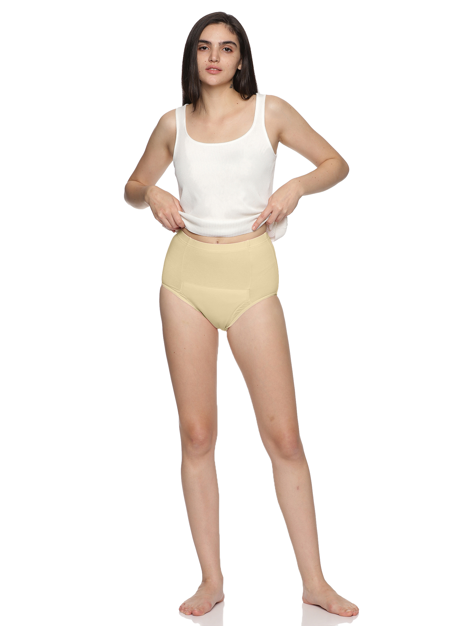 Reusable adult diaper, Washable adult diapers, Incontinence Protective Underwear for Women, High Waist Panties For Women, Leak Proof, Beige Color Heavy Flow (pack of 2) Reusable adult diaper, Washable adult diapers, Incontinence Protective Underwear for Women, High Waist Panties For Women, Leak Proof, Beige Color Heavy Flow (pack of 2)