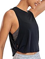 Cotton Cropped Workout Tank Tops for Women - Sleeveless Sports Athletic Yoga Running Gym Crop Shirts Cotton Cropped Workout Tank Tops for Women - Sleeveless Sports Athletic Yoga Running Gym Crop Shirts