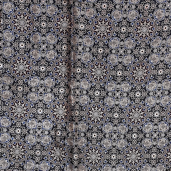 Mashru Silk Ajrakh Print #1