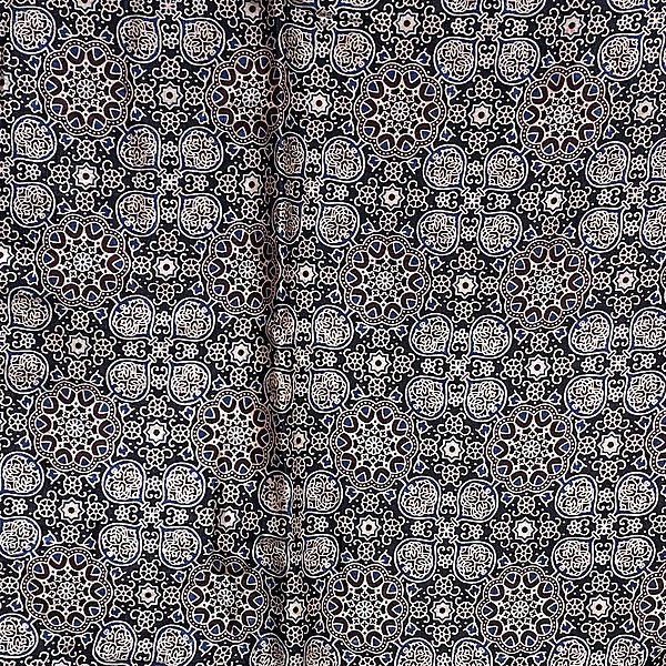 Mashru Silk Ajrakh Print #1