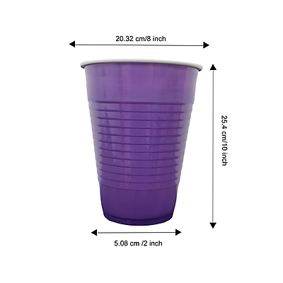 The Magic Balloons-Set of 20 | Beer Pong Glass | Purple Drinking Cup | Drinking Glass for New Year Bachelor Retirement Diwali Wedding Adults Parties and Games | Party Suppliers | 16 OZ