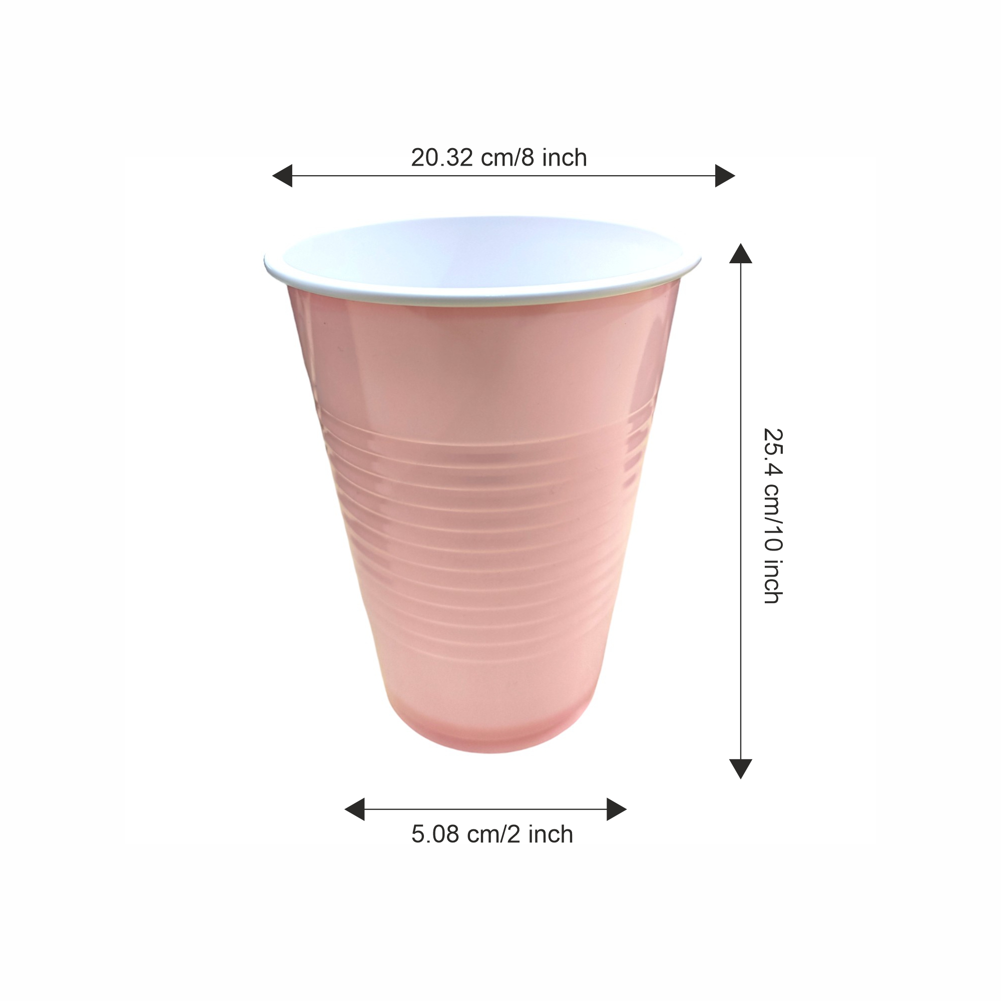 Pink Pong Glasses - Pack of 10 | 450ml | Pink Pong Glasses Cups | Reusable Beer Pong Glasses | Eco-Friendly Party Drinking for Events & Celebrations