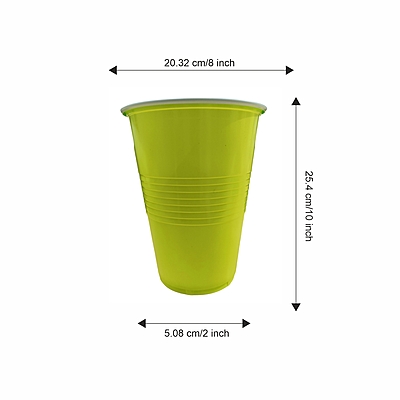 The Magic Balloons Beer Pong Glasses - Pack of 30 | 450ml Reusable Party Drinking Cups | Eco-Friendly Green Pong Glasses for Parties & Events | Multipurpose Colorful Glasses