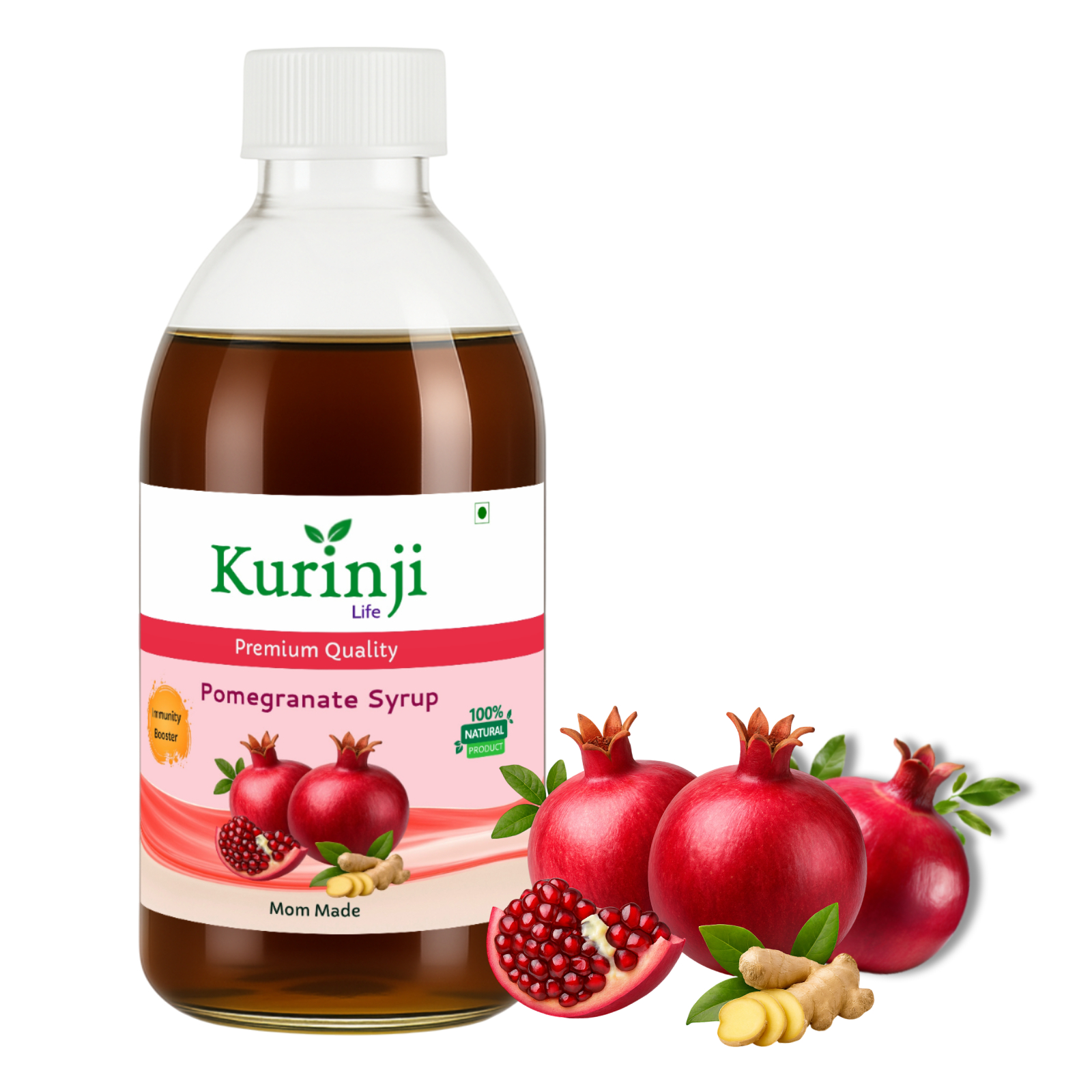 Kurinji Life Pomegranate Syrup (Madhulai Manappagu) 200 Gm