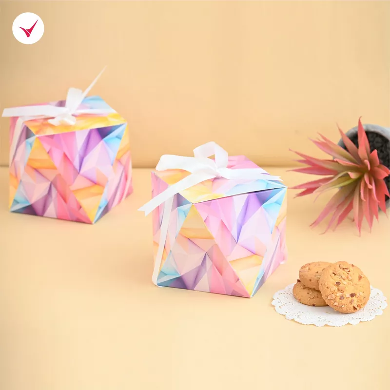 Diamond Gift Box with Ribbon