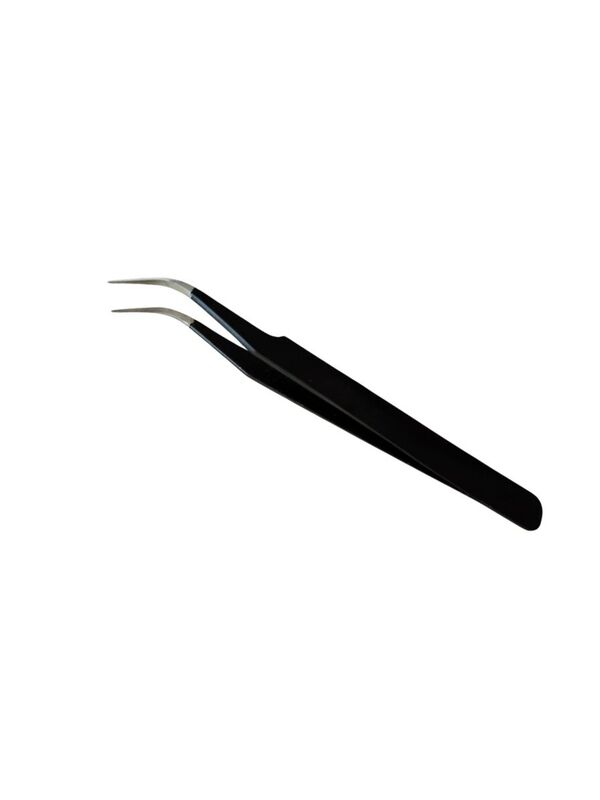 TW2 Tweezer Curved, No 7A, Black