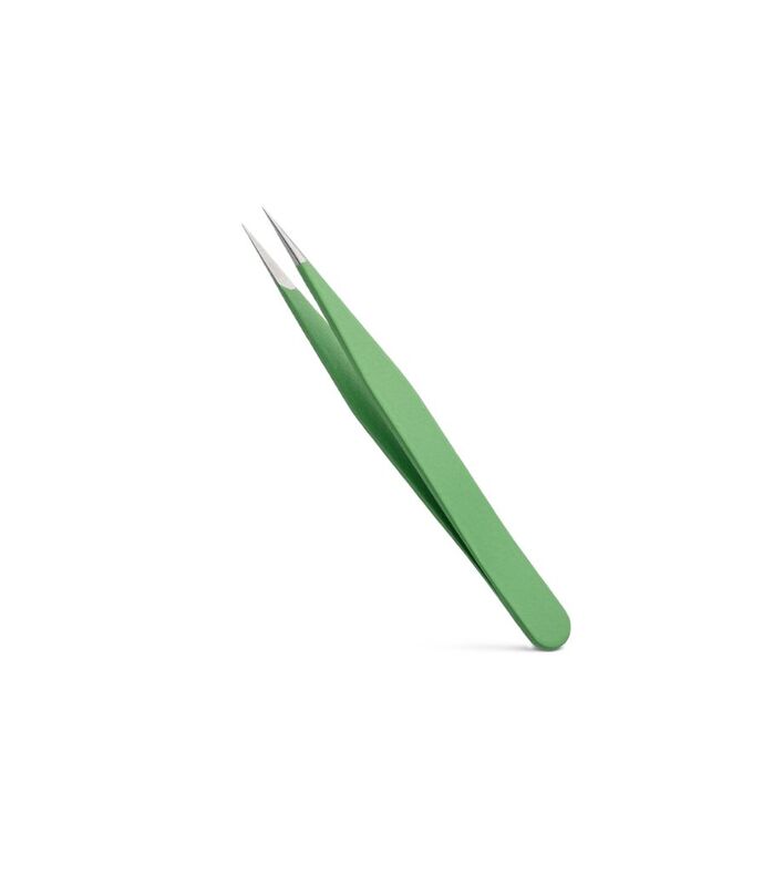 TW4 Tweezer Straight, No 3C, Green
