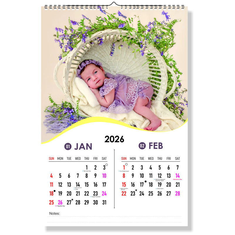2026 Baby Bliss Wall Calendar