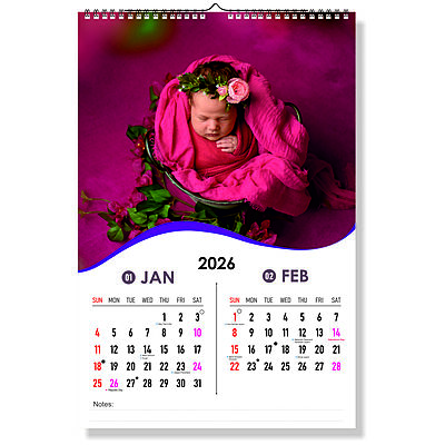 2026 Blooming Joy Wall Calendar