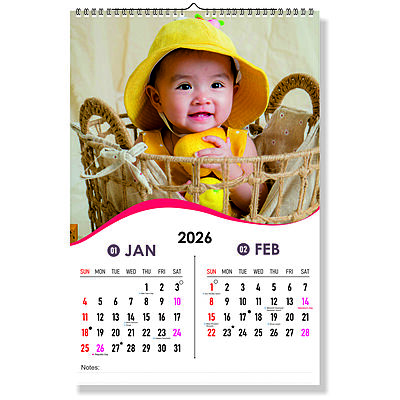 2026 Sunshine Smiles Wall Calendar