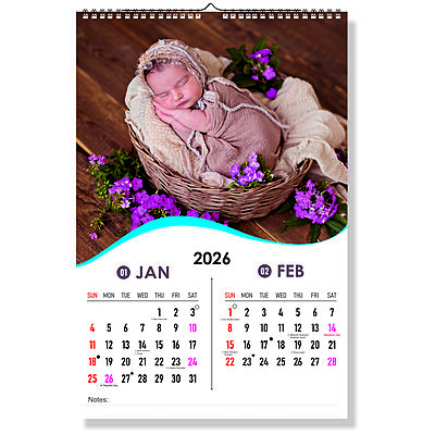 2026 Serene Moments Wall Calendar