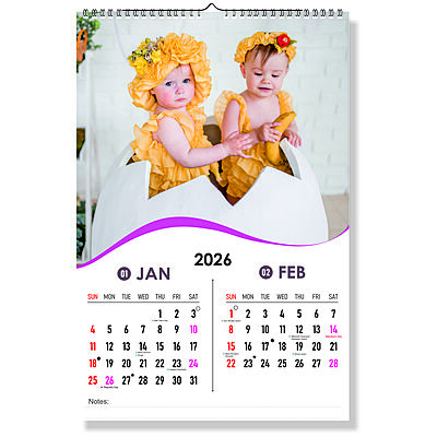 2026 Sunlit Smiles Wall Calendar