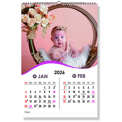 2026 Blooming Grace Wall Calendar
