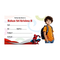 Personalized School Name Labels with Photo