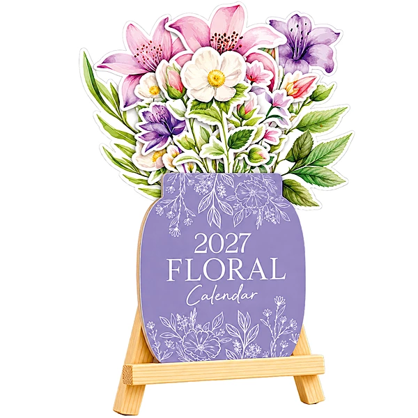 2027 Folwer Pot Table Calendar