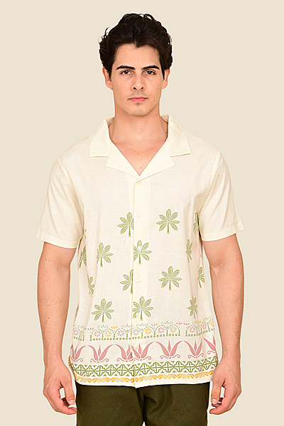 Men's Sunlit Scrolls Printed Shirt