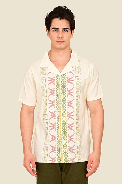 Men's Sunlit Scrolls Focus Printed Shirt