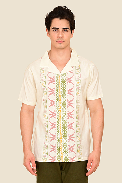Men's Sunlit Scrolls Focus Printed Shirt