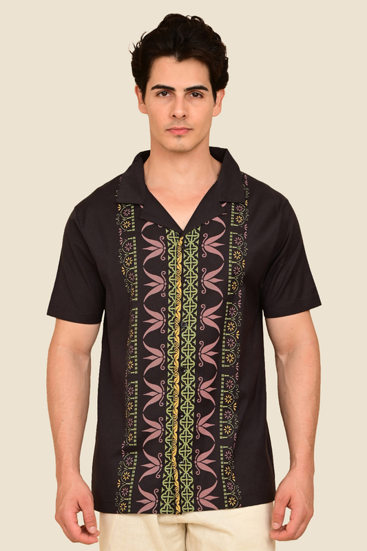 Men's Sunlit Scrolls Focus Printed Shirt