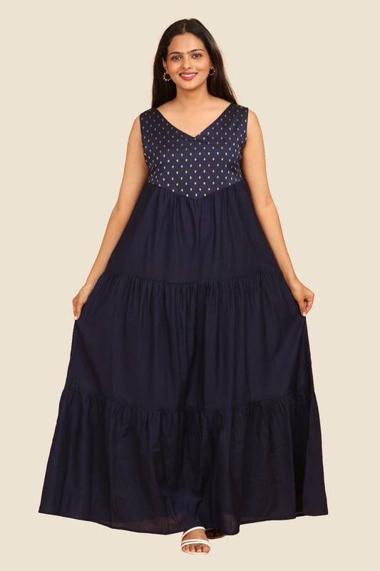 Women Tiered Ethnic Dress