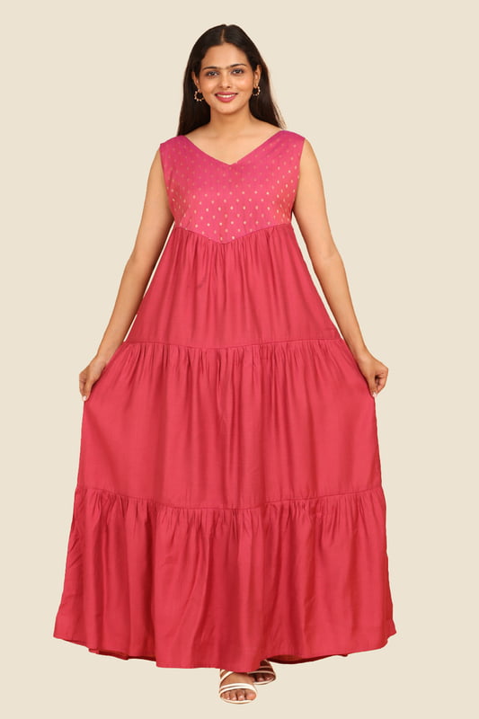Women Tiered Ethnic Dress