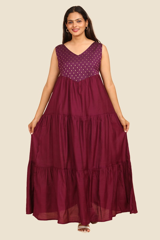 Women Tiered Ethnic Dress