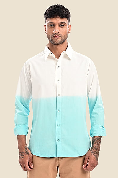 Men's Ombre Dip Dye Shirt