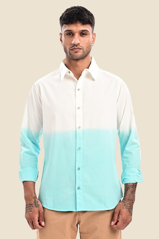 Men's Ombre Dip Dye Shirt