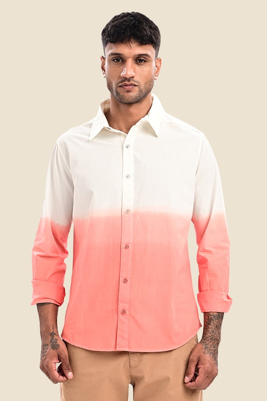 Men's Ombre Dip Dye Shirt