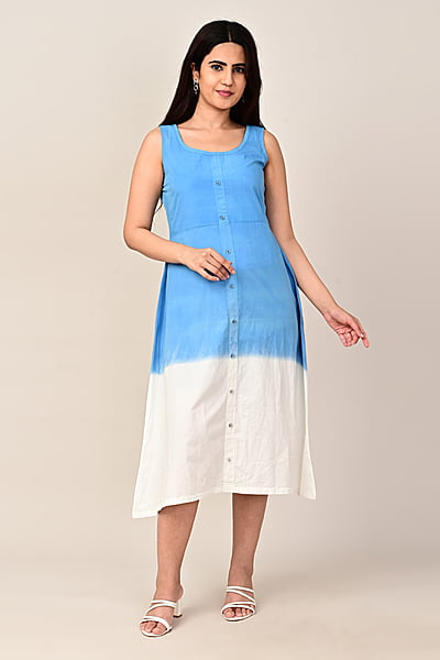 Women's Ombre Dip Dye Dress