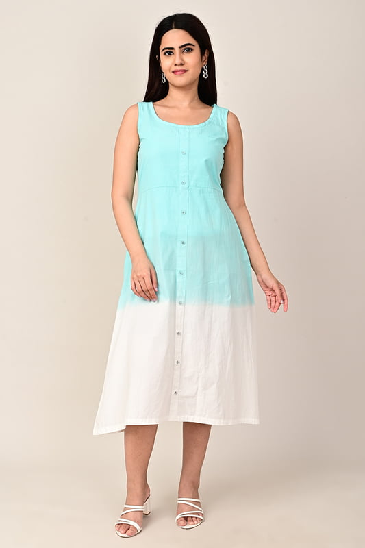 Women's Ombre Dip Dye Dress