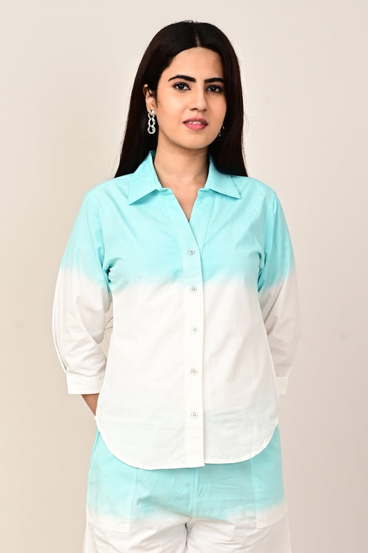 Women's Ombre Dip Dye Shirt