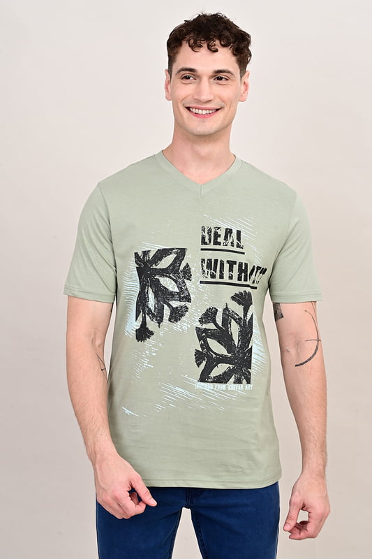 Men's Ancient Archive V neck T-shirt