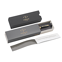 Parker Fusion Laque Black Gold Trim Ball Pen