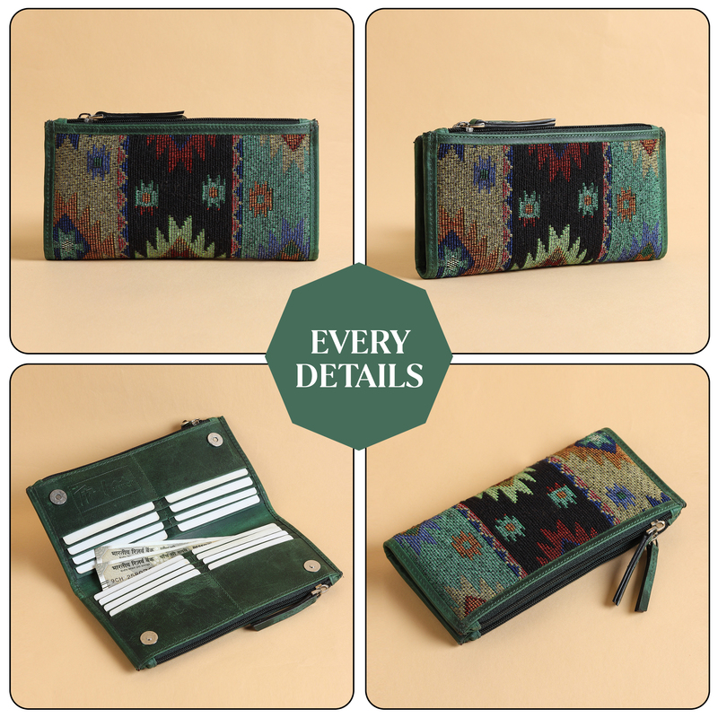LONG ZIP WALLET VERDE