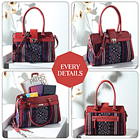 SATCHEL SILHOUETTE ROJA
