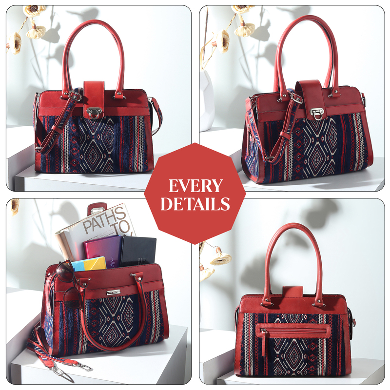 SATCHEL SILHOUETTE ROJA