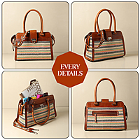 SATCHEL SILHOUETTE TOSTADO