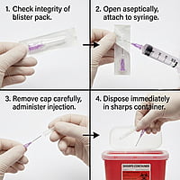 HMD Dispo Van Disposable Needles | Sterile Single-Use Hypodermic Needles | Pack of 100