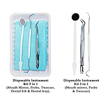 ET Dental Disposable Instrument Kit | EO Sterilized 3-in-1 & 5-in-1 Dental Diagnostic Kit