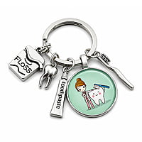 iDENTical Tooth Charm Keychain Green ZYR-4071 – Dental Gift