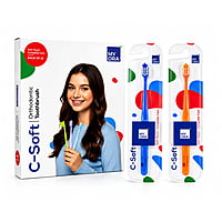 MyOra C-Soft Orthodontic Toothbrush for Braces – Pack of 12