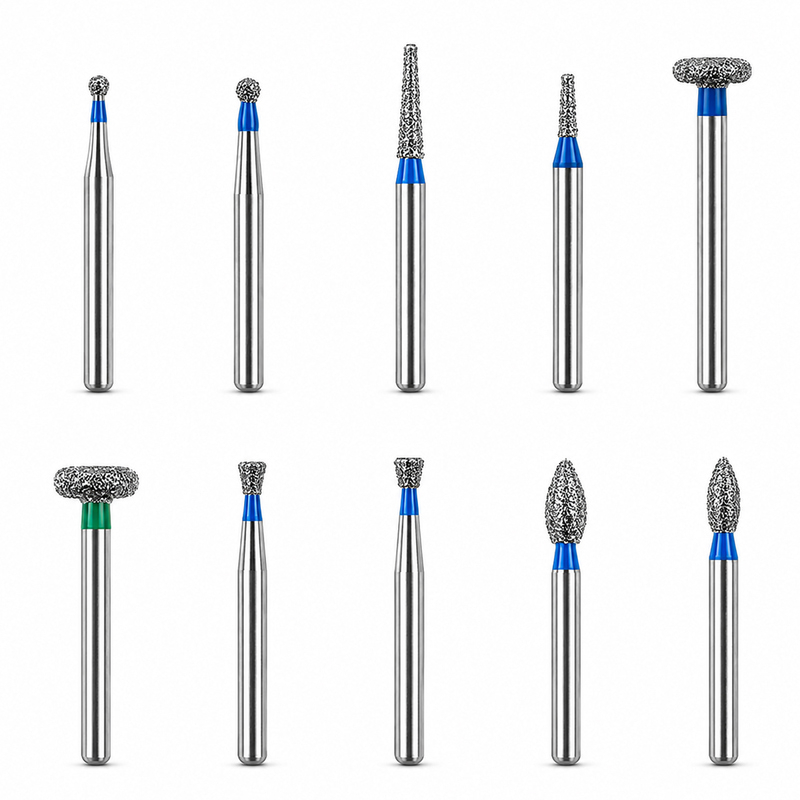 NewDiamond Molars Restoration FG Airotor Bur Kit – Pack of 10 Burs (FG-121)