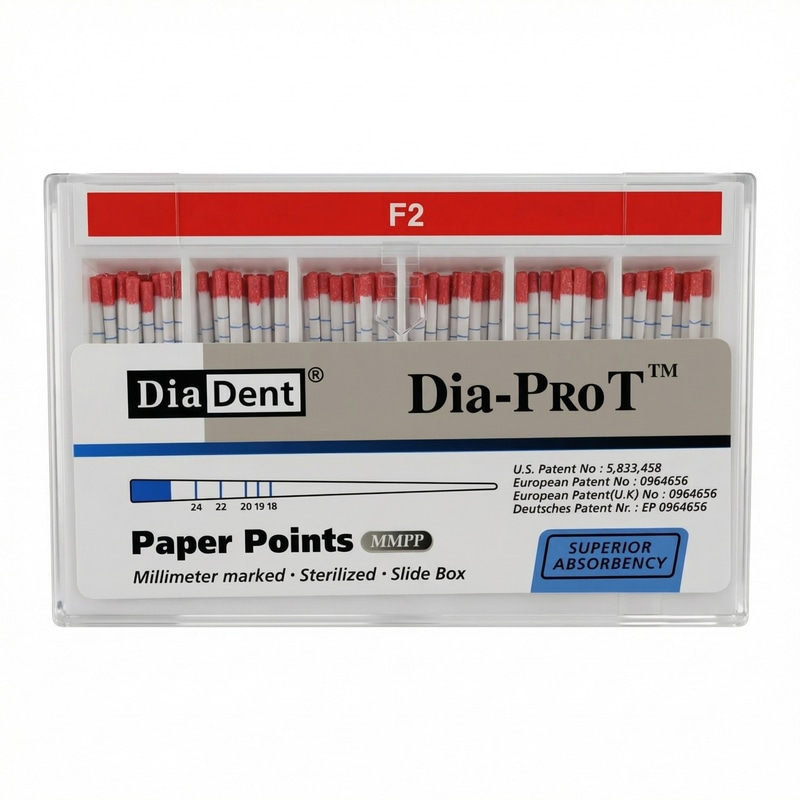 Diadent Pro T Paper Points F2 Pack of 100 Endodontic Paper Points