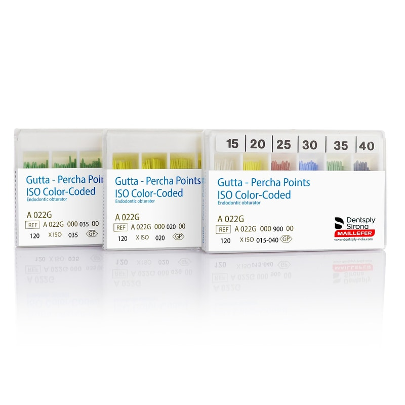 Dentsply Gutta Percha Points 2% Taper – ISO Sizes for Root Canal
