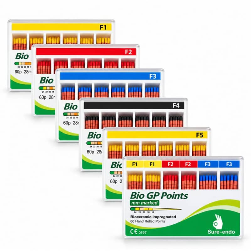 Sure Endo Universal Gutta Percha Points Length Marked – Pack of 60