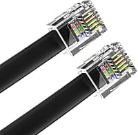 6P6C RJ25 cable-20cm(4-Packs)